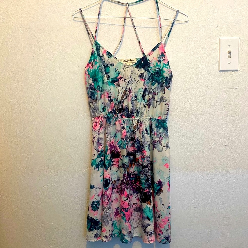 👗NWOT! Funky Soul Colorful mini slip dress, size Small from The GAP.